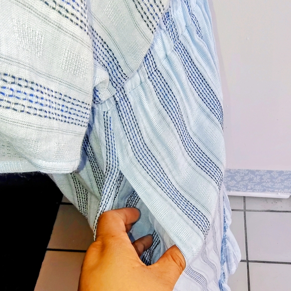 Kori Light Blue Striped Maxi Dress - Picture 3 of 8